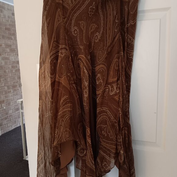 Ralph Lauren 100% silk skirt, size 8 - Picture 1 of 4